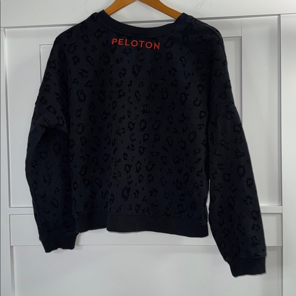 Peloton Black Leopard Print Sweater - Picture 2 of 4